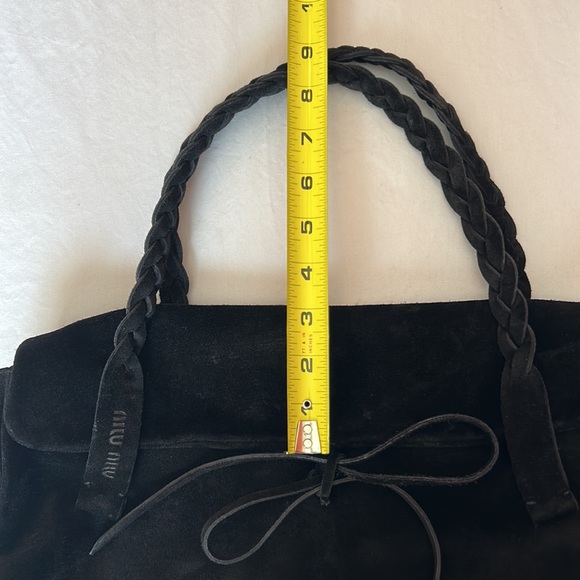 SOLD: Miu Miu Black Suede Bag - Picture 14 of 16